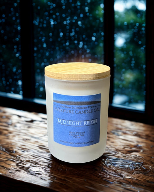 Midnight Reign  7oz Glass Candle