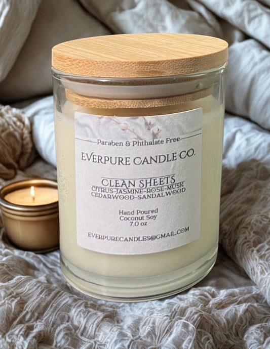 Clean Sheets 7 oz. Glass Candle