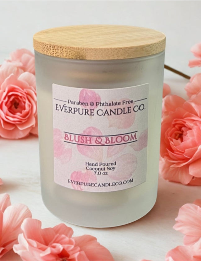 Blush & Bloom 7 oz Glass Candle
