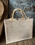 Burlap Large Tote