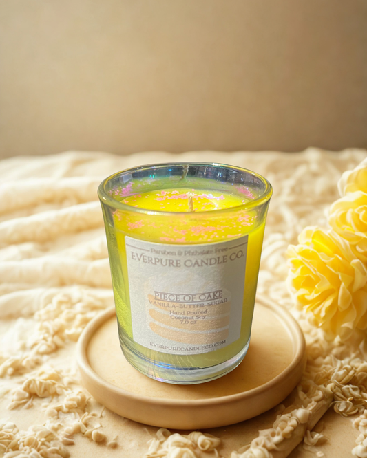 Piece of Cake Glass Candle