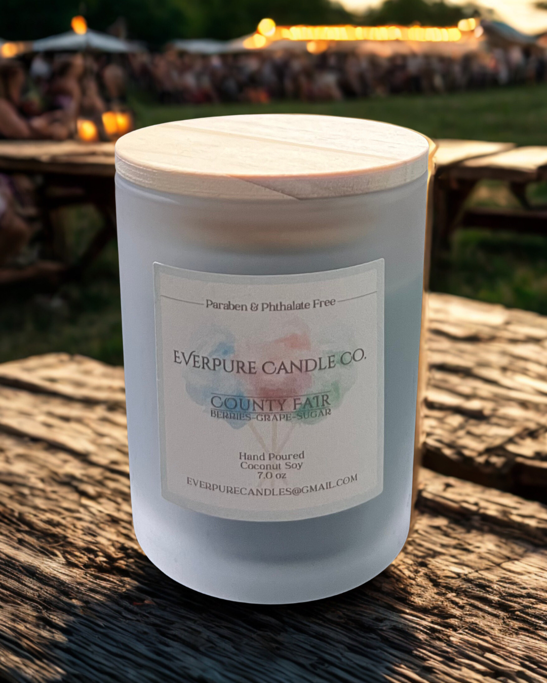 County Fair Glass Candle